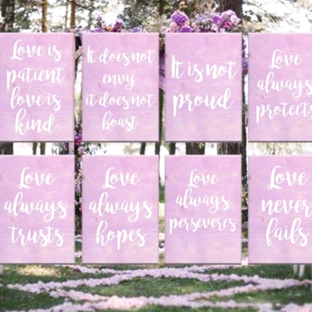 Wedding Signs (Set of 8)